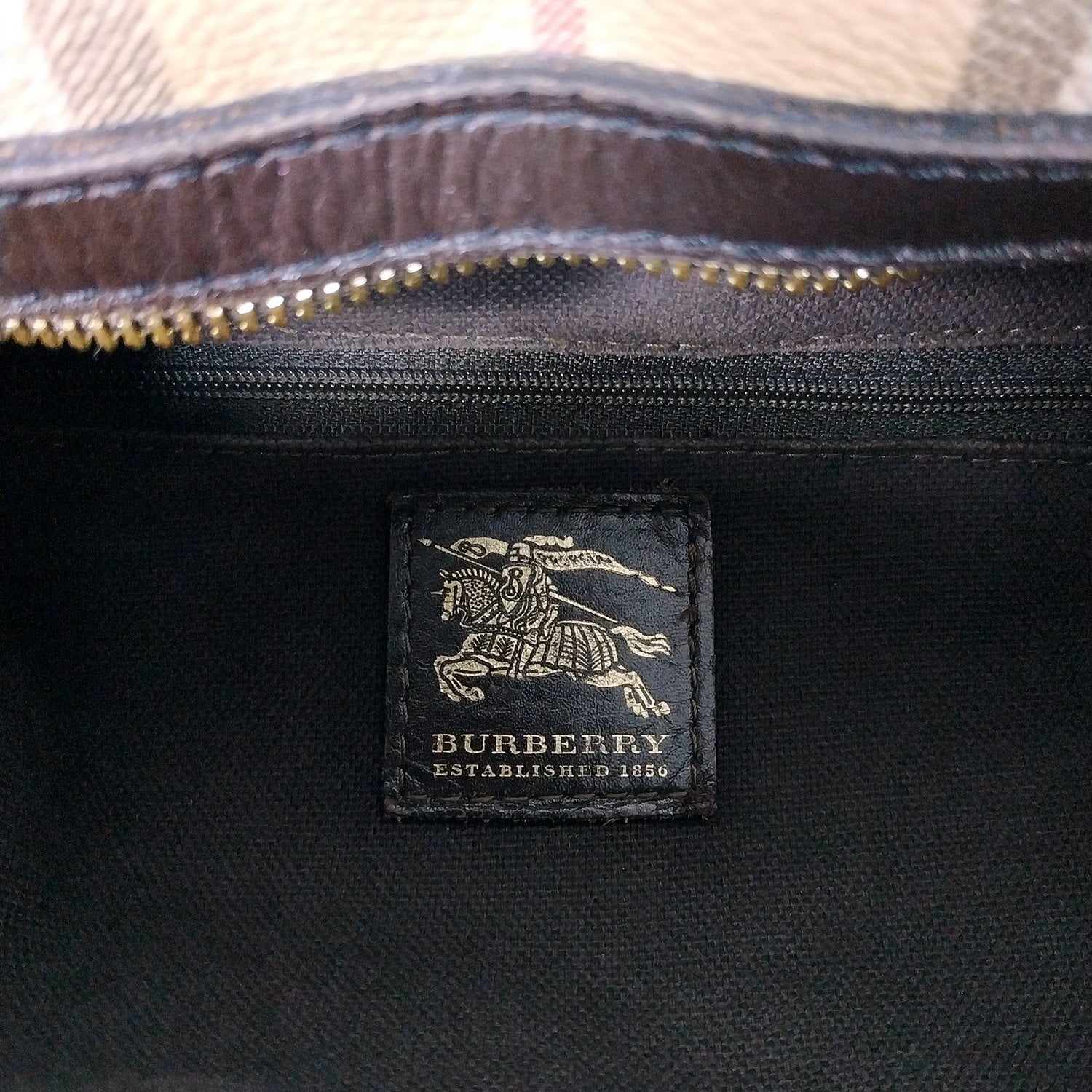 BURBERRY © Haymarket Check Authentic Vintage Women's Bag. -  Israel