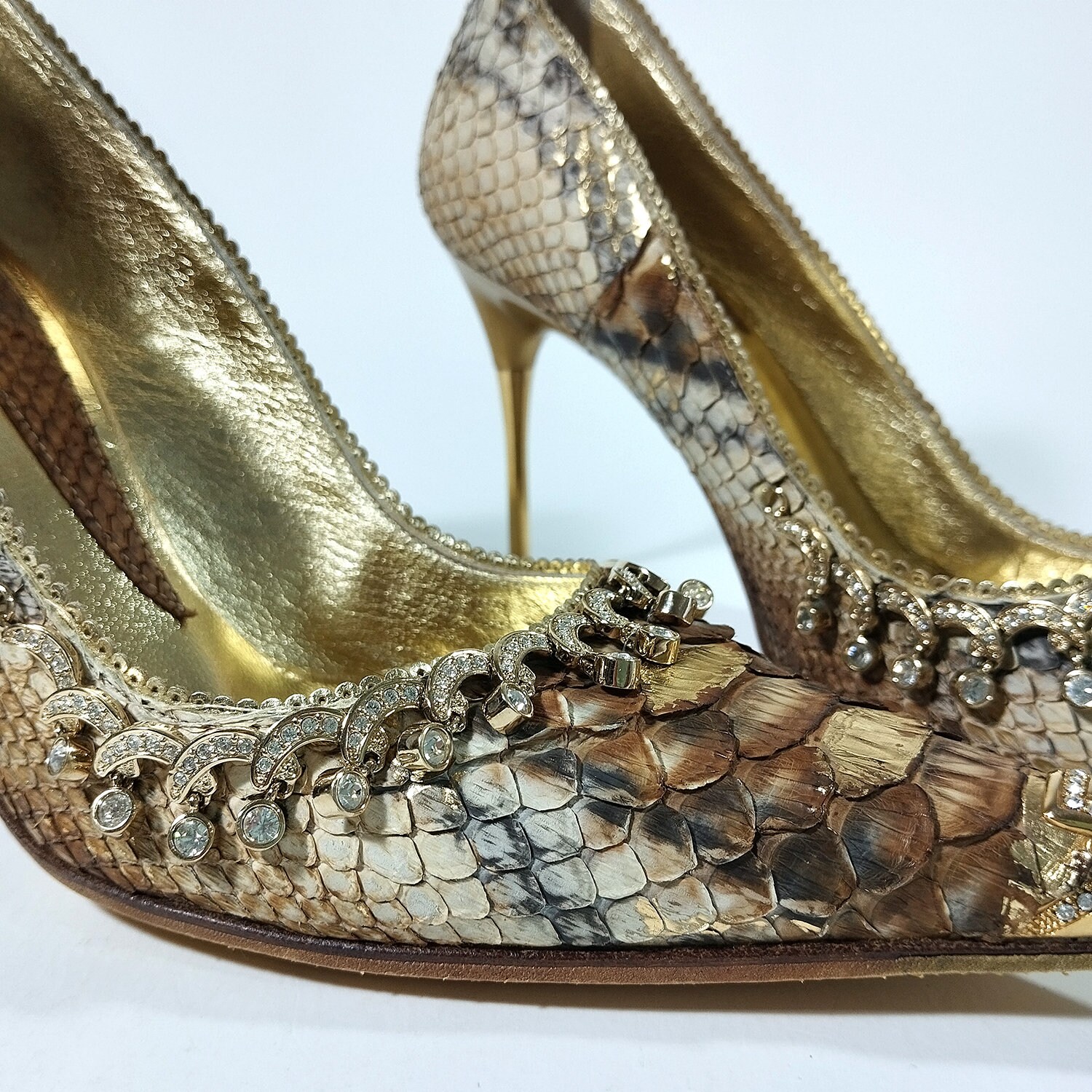 Dior Lime Green Snakeskin Floral Heel – Treasures of NYC