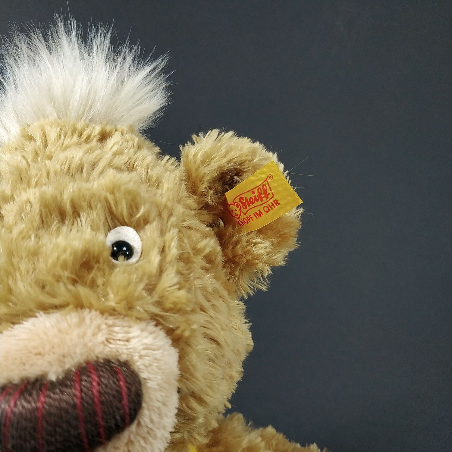 STEIFF © バッグ付きテディベア 014444。シュタイフの