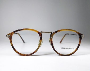 GIORGIO ARMANI © Lunettes Mod. 318. Monture de lunettes écaille. Fabriqué en Italie