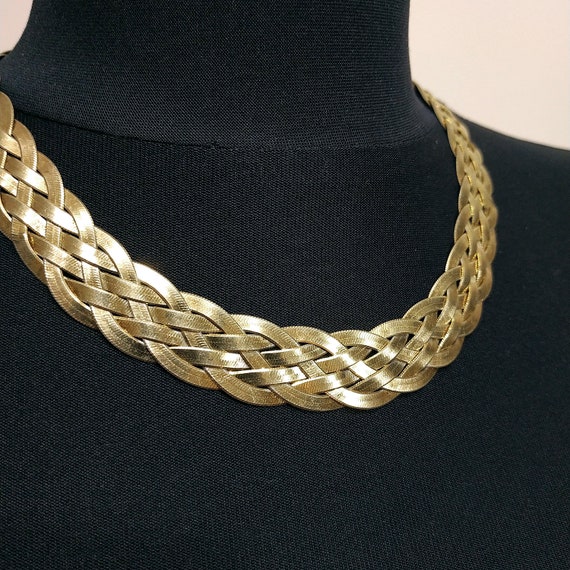 MILOR © Vintage Sterling Silver Gold Plated Necklace (925