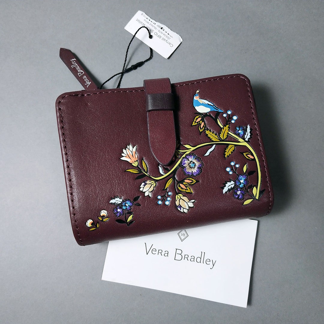 VERA BRADLEY. Carryall RFID Protection Wallet. Genuine Etsy