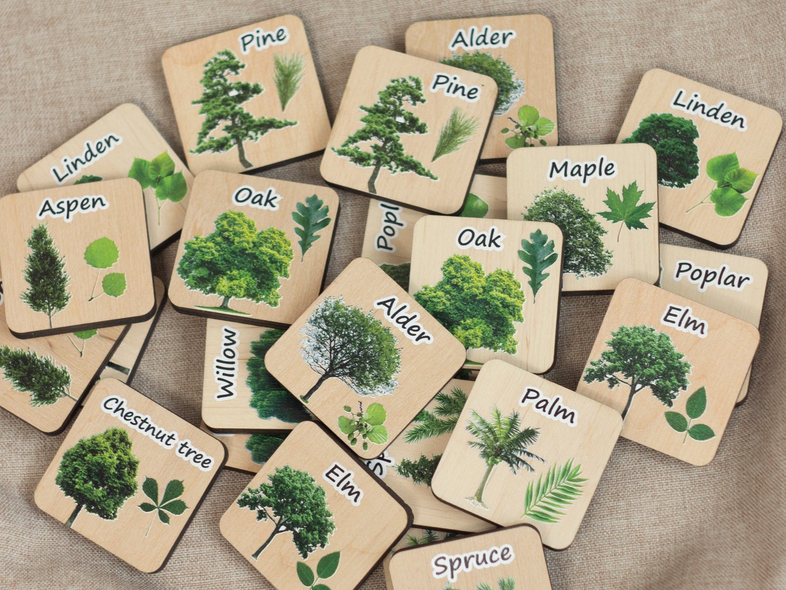 Printable Tree Matching Card Game