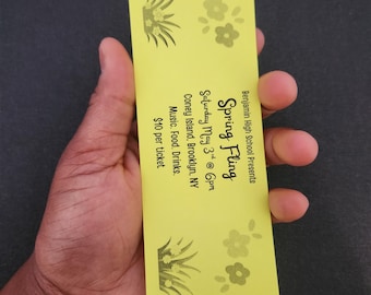 Entrada de baile de la escuela Spring Fling editable en Canva