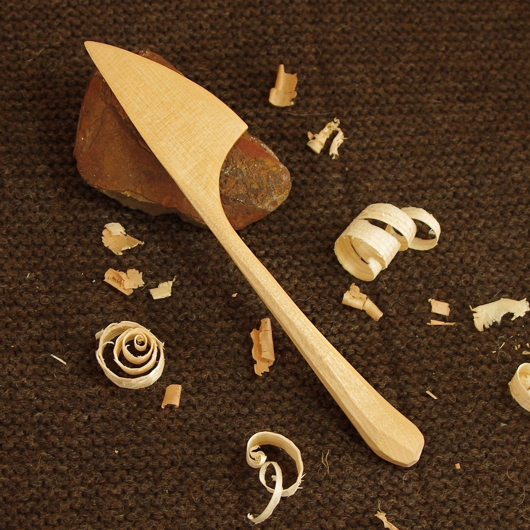 Spreading Knife Birch Spread Knife Handcarved Cutlery Kitchen Helper