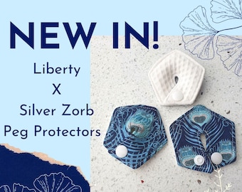 3 x Luxury PEG Feeding Tube, SPC Skin Protectors, Liberty of London Cotton & Antimicrobial Zorb® Silvadur™