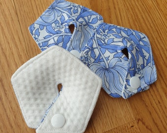2 x Luxury PEG Feeding Tube, SPC Skin Protectors, Liberty of London Cotton & Antimicrobial Zorb® Silvadur™