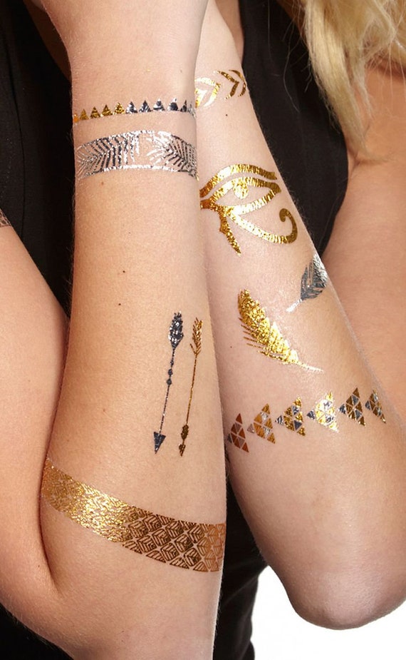 Gold/silver A4 Size Printable Temporary Tattoo Paper Blank For