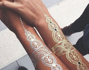 Metallic Silver Temporary Tattoo Transfer Paper - For Women + Men Make Fake Tattoos For Skin, Decal Plastics, Soaps, Wax, Even Sealed Wood