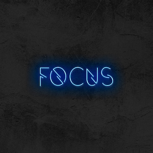 FOCUS Neon sign, Home decor Led sign, Personalized Signs, Custom neon sign, Neon sign bedroom, Wall Art, Led sign for bedroom, Neon light