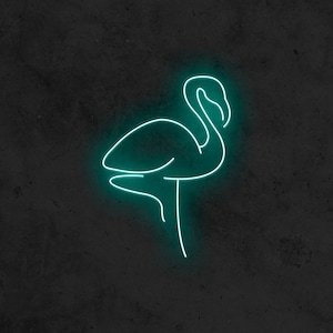 Flamingo - Neon Sign, Bedroom sign, Home Decorations, childrens room