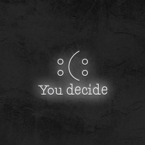 8 ) 8 You Decide Neon Sign,  Bedroom Wall Art, Living Room Decor, Gift for Girlfriend, Chic Modern Lamp, Unique Home Decor, custom neon sign