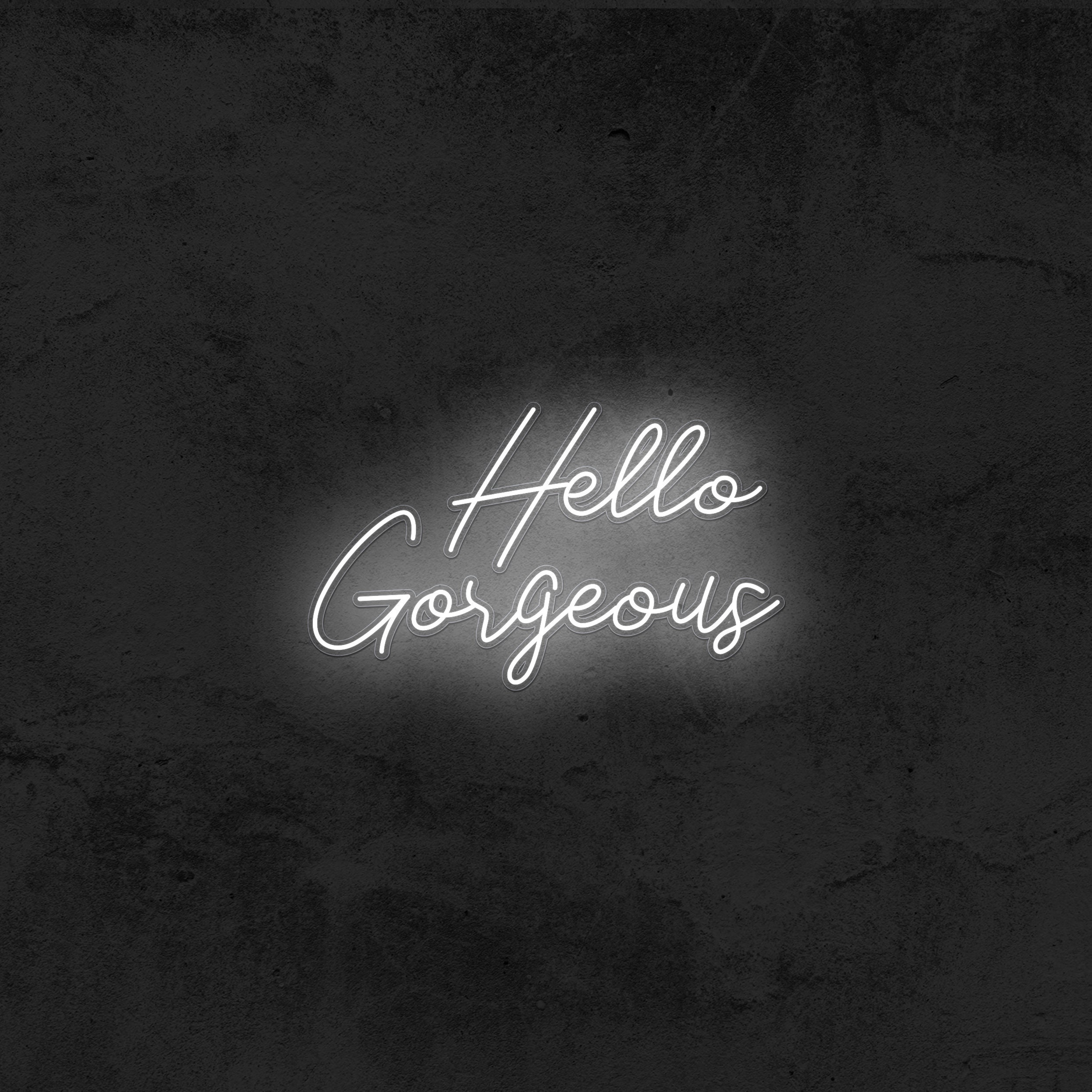 Hello Neon Sign Trendy Pink Neon Sign Hello Etsy