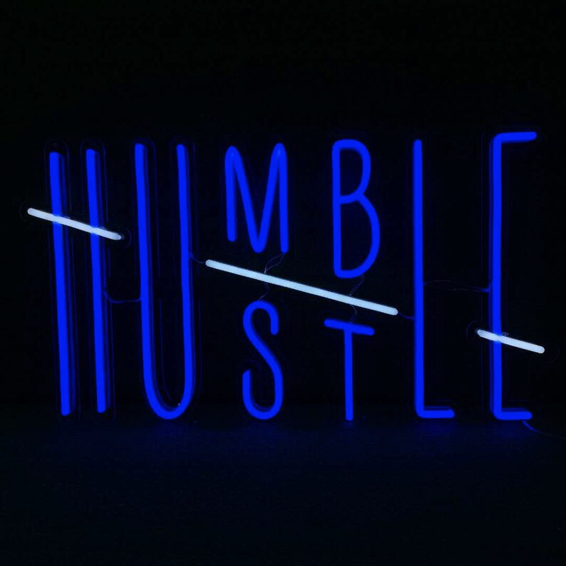 Hustle Humble Neon Sign Custom Neon Sign Neon Sign LED - Etsy