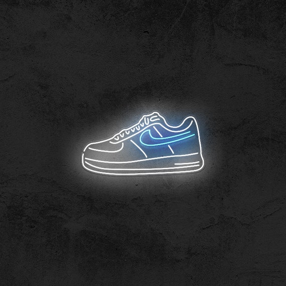 Force 1 Neon Sign Nike Air Max Wall Art Nike Air Nike -