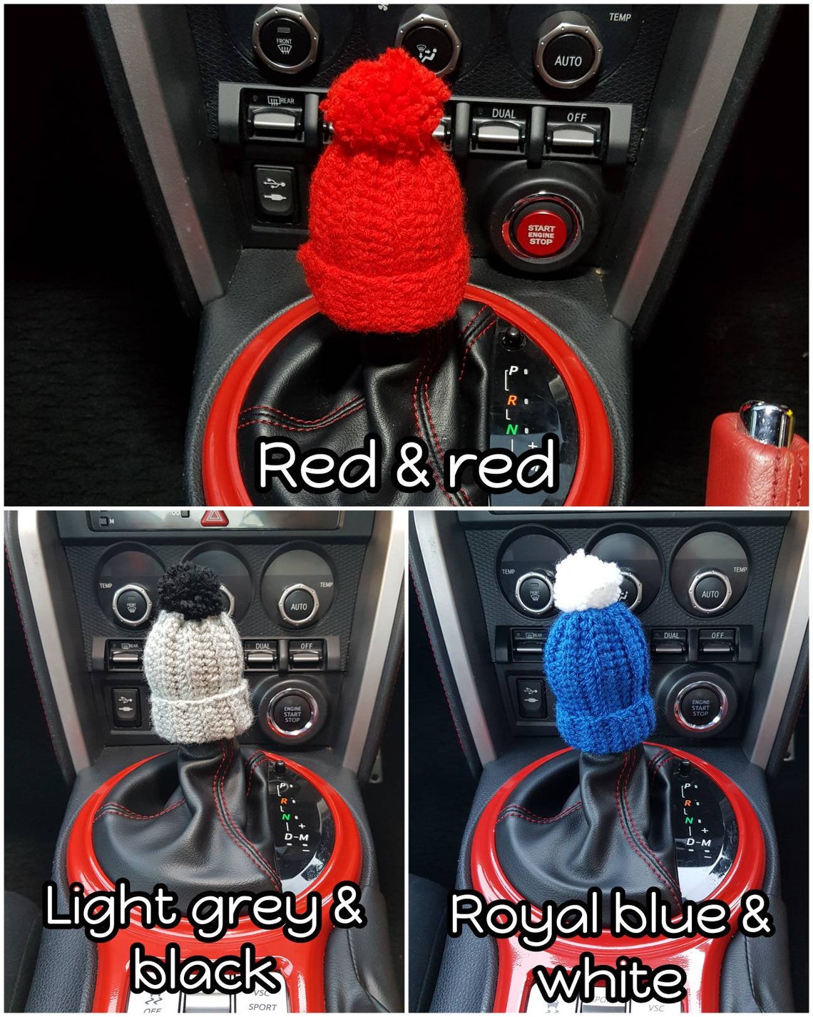 Custom handmade crochet gear knob/stick/shift beanie cover Etsy