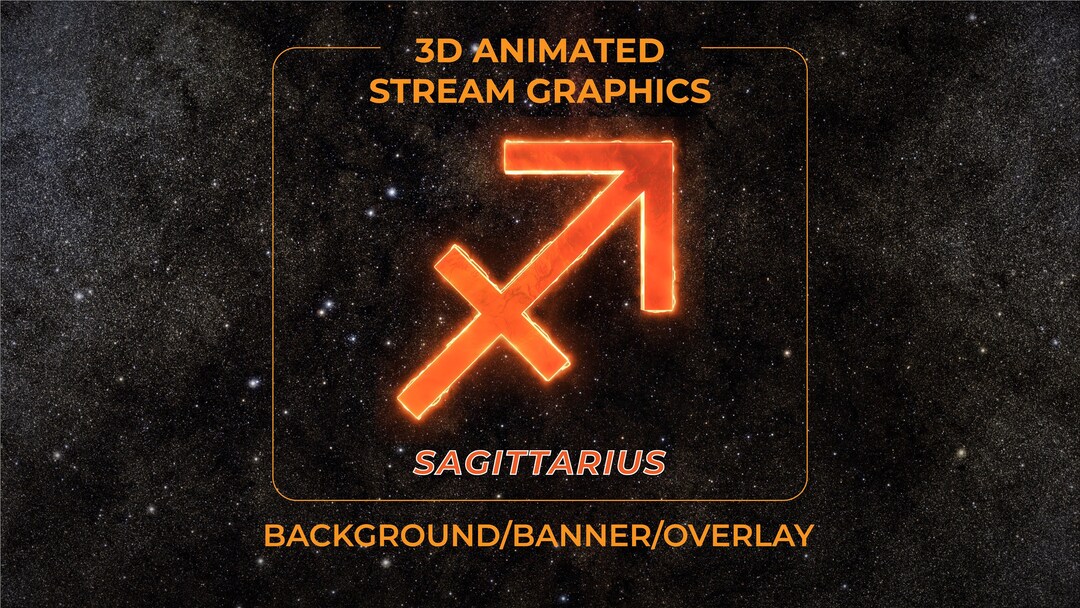Sagittarius Animated Stream Graphics/elements.3d Astrology/horoscope ...