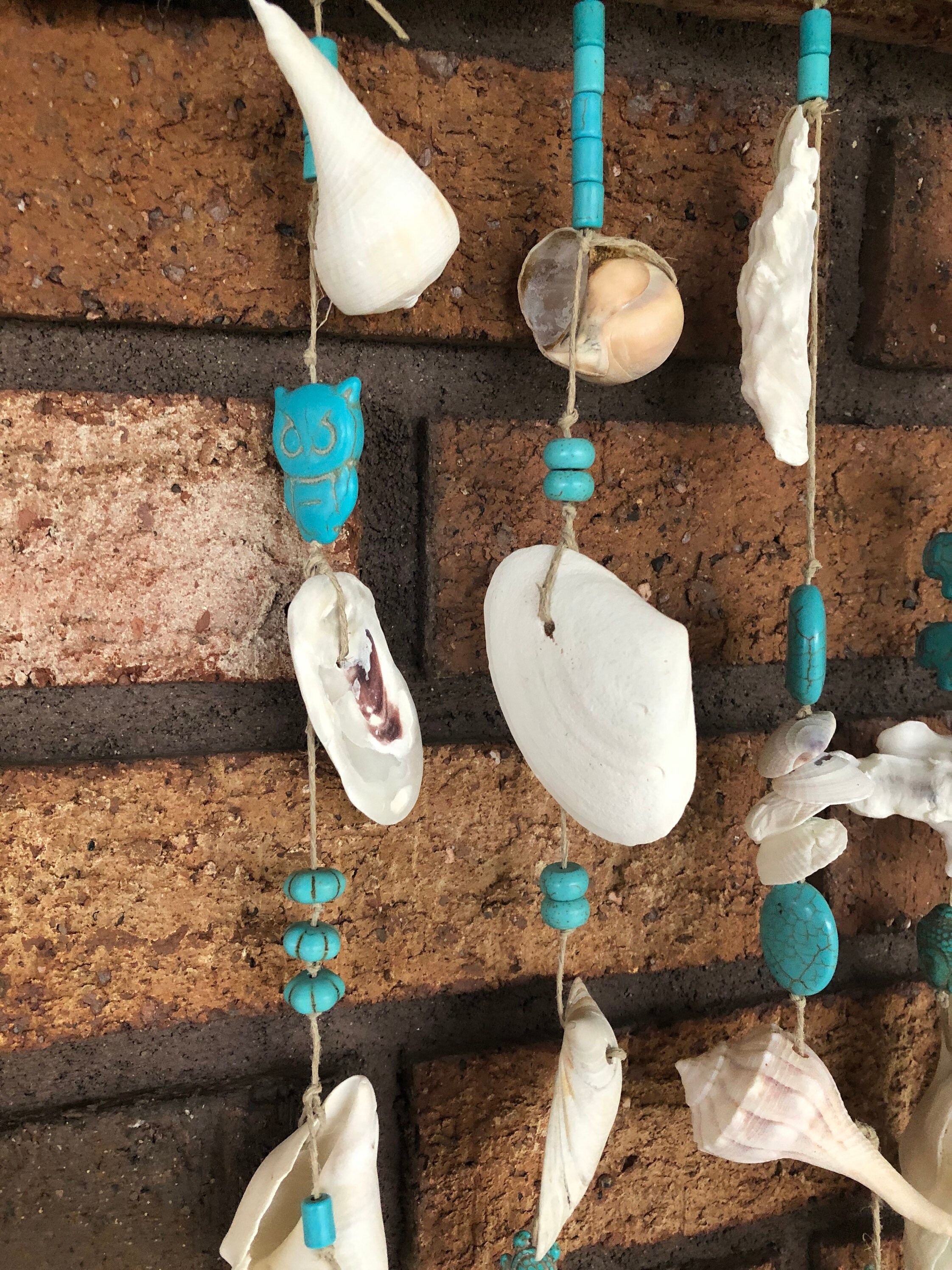 Driftwood shell and bead wind chime/wall hanging32 Etsy