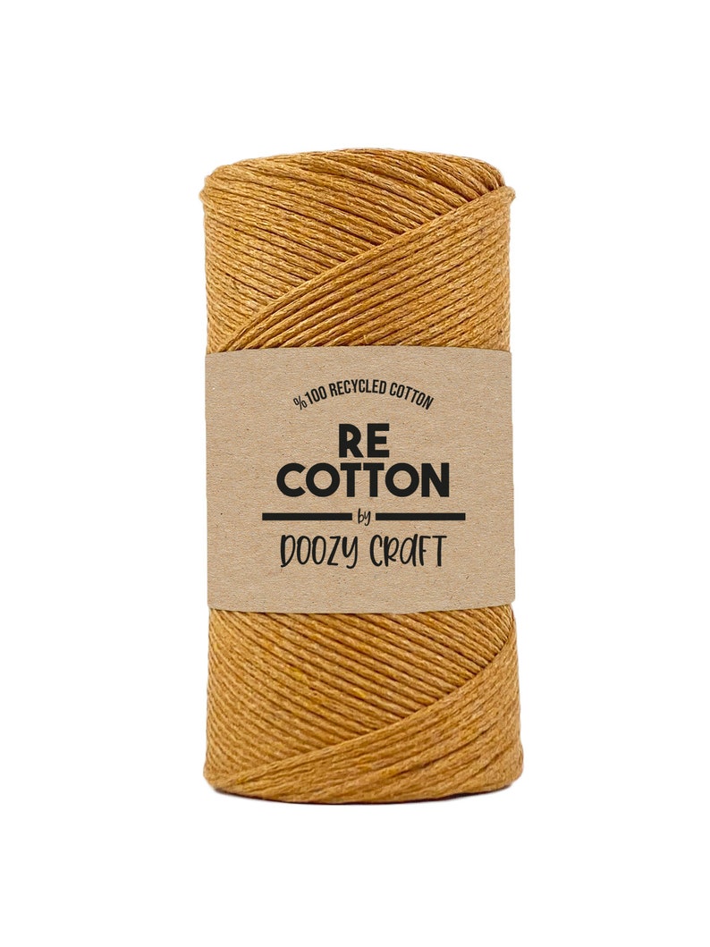 2 mm 100 recycled cotton cord yarn braided perfect for Etsy