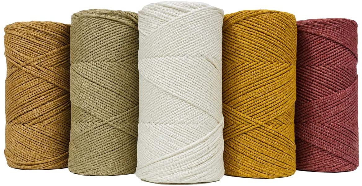 2 mm 100 recycled cotton cord yarn braided perfect for Etsy