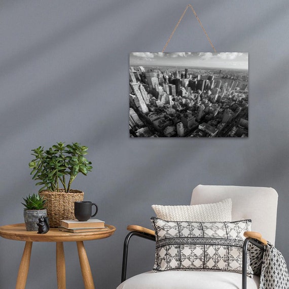 Skyline Printable Prints Black White Wall Decors Horizontal Etsy