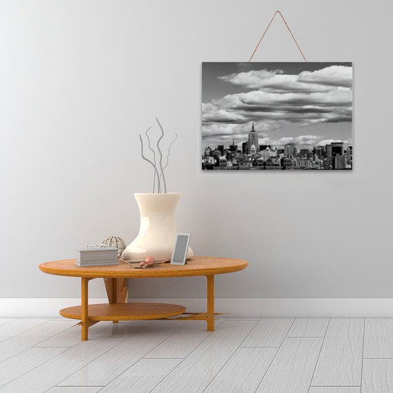 Skyline Printable Prints Black White Wall Decors Horizontal Etsy