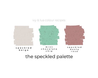 Polymer Clay PDF Color Recipes Speckled Palette / Colour Palettes / Digital Recipe Download / DIY Easy Mixing Guide / Neutral Soft Pastels