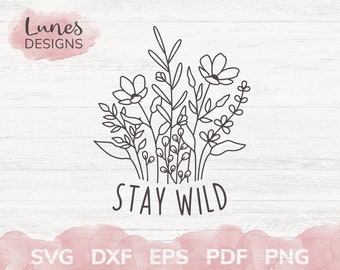 Download Wild Flower Svg Etsy