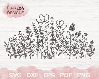 Download Spring Flowers Svg Etsy