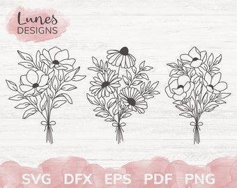 Free Free 62 Simple Flower Bouquet Svg SVG PNG EPS DXF File