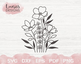 Download Wildflower Svg Etsy