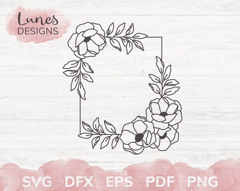 Download Flower border svg Monogram svg Floral frame svg Leaf svg ...