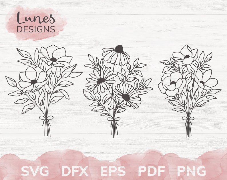 Free Free 117 Wildflower Bouquet Svg Free SVG PNG EPS DXF File