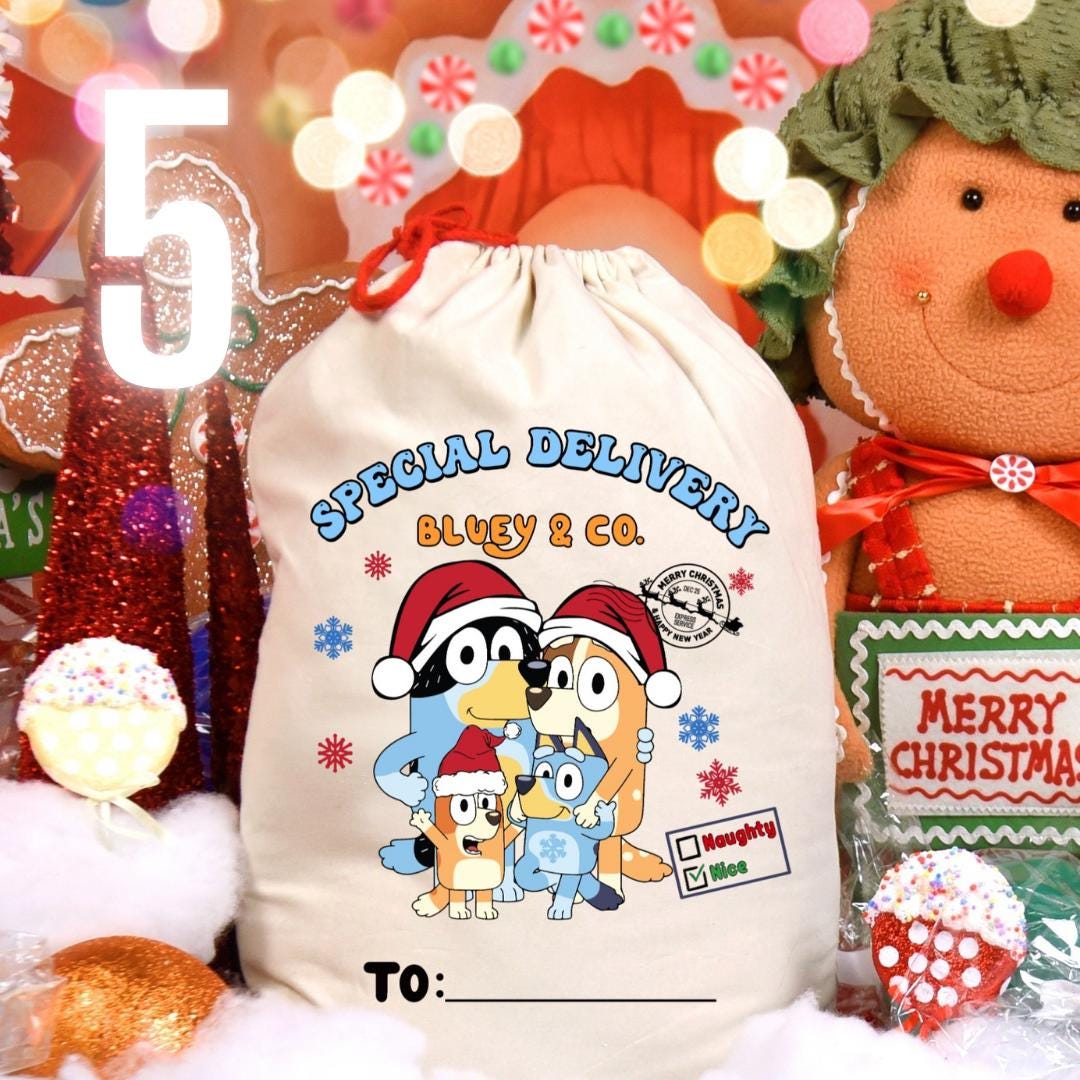 Personalized Blueydad Santa Sack, Christmas Gift