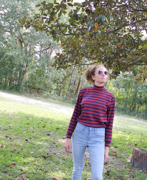 M/ Men's Vintage Mod Striped Shirt 60s 