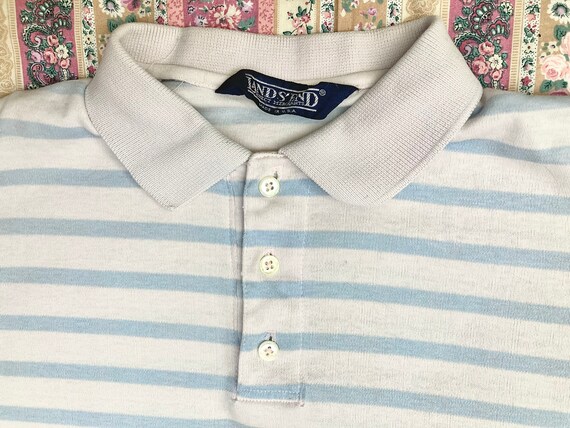 S/ Men’s Vintage Striped Polo Shirt by Lands’ End… - image 10