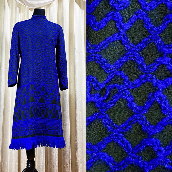 M-L/ Vintage Adele Simpson 60’s Textured Shift Dr… - image 1