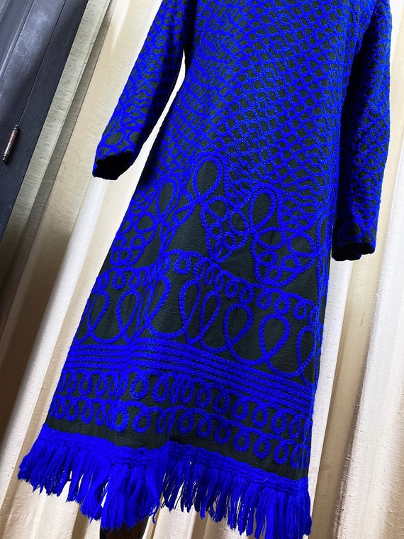 M-L/ Vintage Adele Simpson 60’s Textured Shift Dr… - image 7