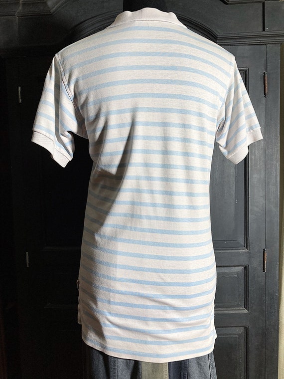 S/ Men’s Vintage Striped Polo Shirt by Lands’ End… - image 2