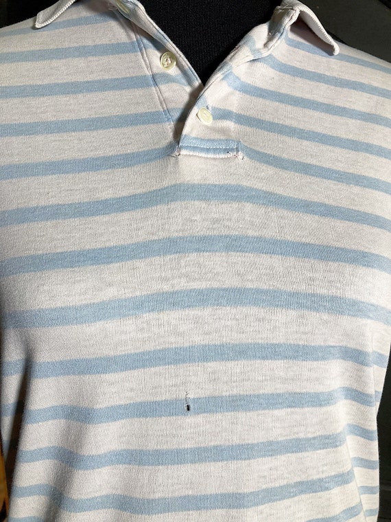 S/ Men’s Vintage Striped Polo Shirt by Lands’ End… - image 6