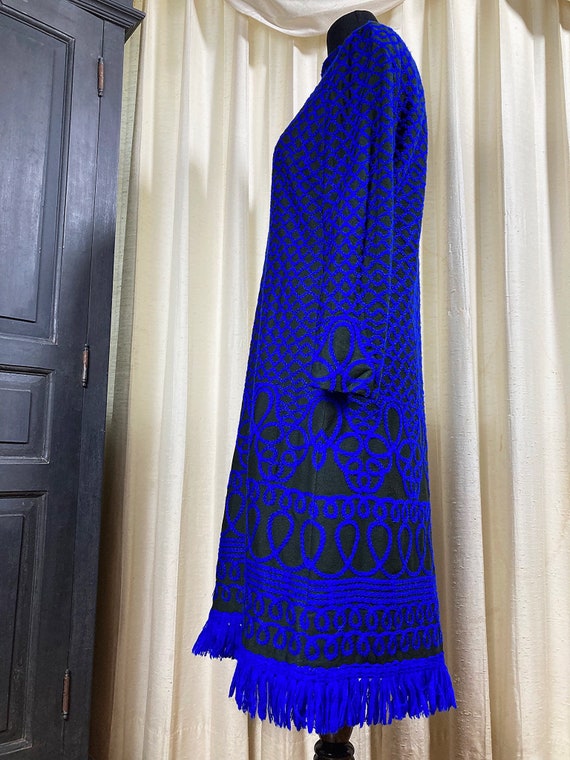 M-L/ Vintage Adele Simpson 60’s Textured Shift Dr… - image 4