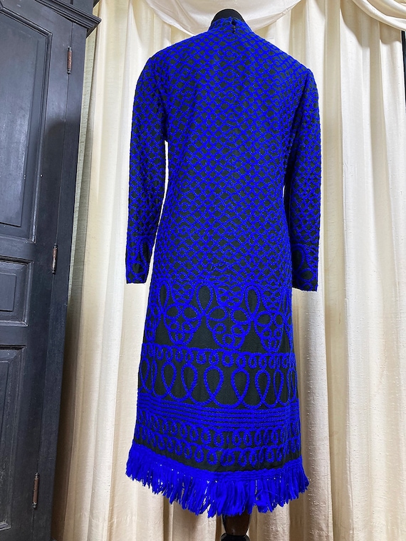 M-L/ Vintage Adele Simpson 60’s Textured Shift Dr… - image 5