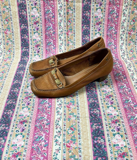 Size 6.5/ Liz Claiborne Soft Leather Heeled Loafe… - image 1