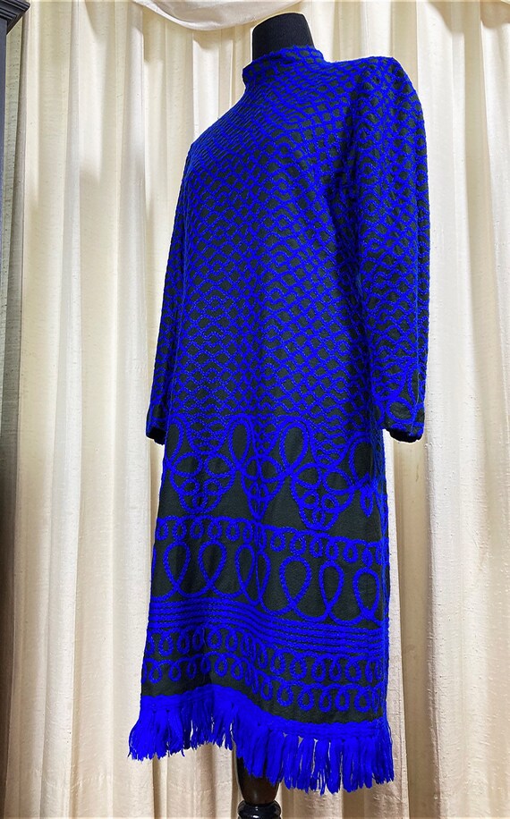 M-L/ Vintage Adele Simpson 60’s Textured Shift Dr… - image 3