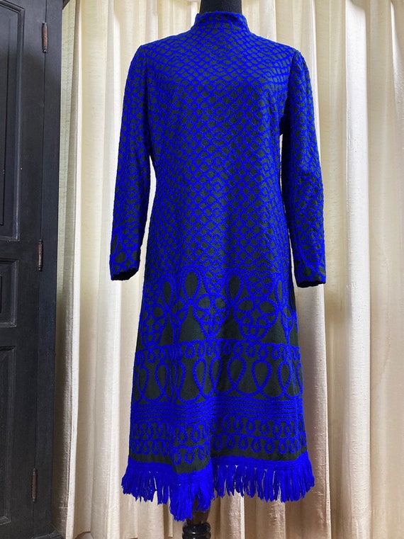 M-L/ Vintage Adele Simpson 60’s Textured Shift Dr… - image 2