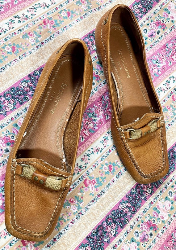 Size 6.5/ Liz Claiborne Soft Leather Heeled Loafe… - image 7