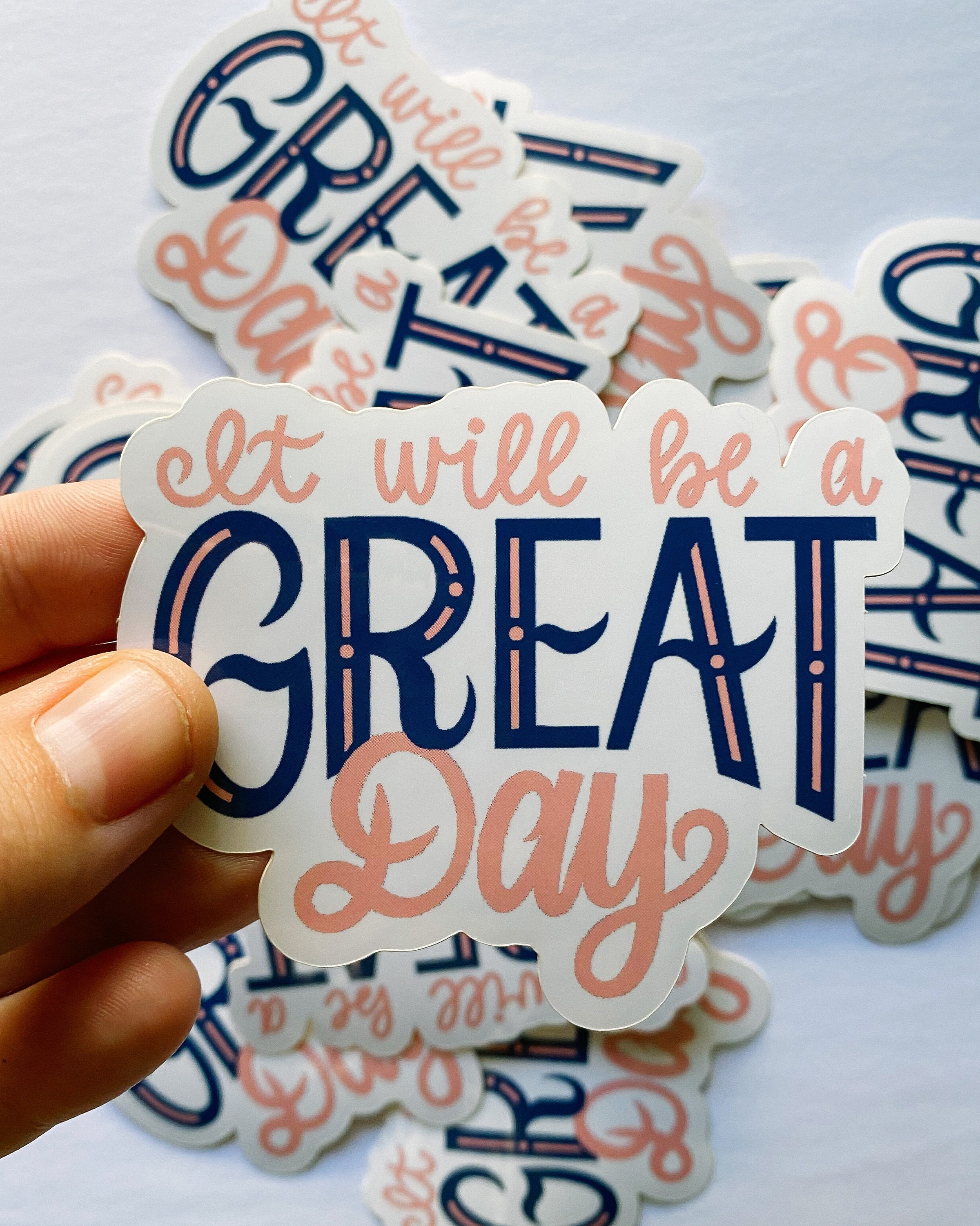 It Will Be a Great Day Vinyl Sticker - Etsy UK