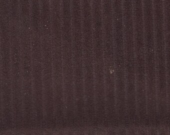 1 5/6 Yards Vintage Dark Brown Auto Vinyl w/ Striped Texture