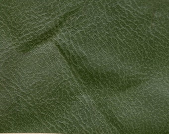 1 1/3 Yards Vintage Green Auto Vinyl w/ Alligator Skin Pattern