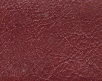 BTY Crimson Red Vintage Auto Vinyl w/ Deep Heavy Grain